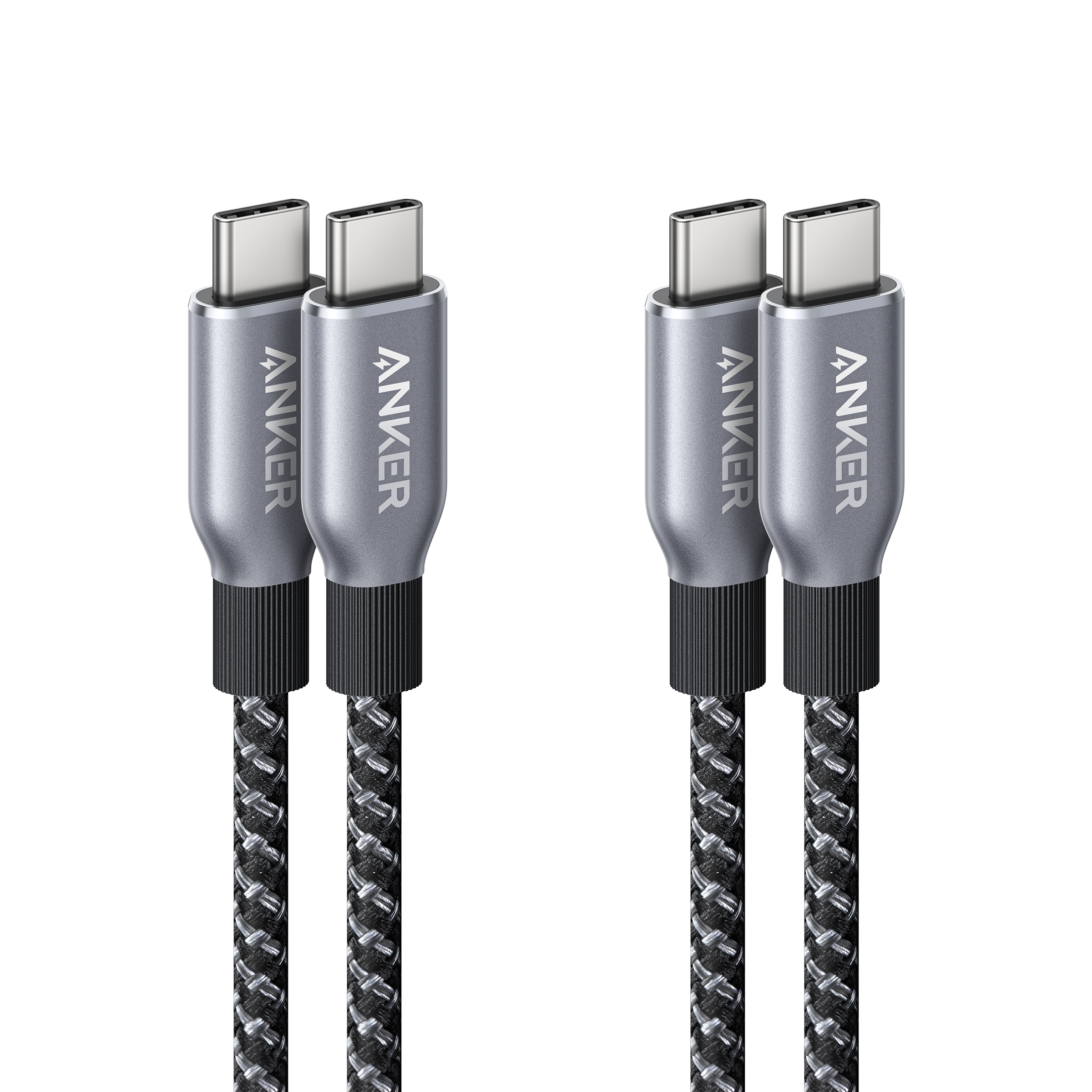 Prime USB-C to USB-C Cable (240W, Upcycled-Braided, 2-Pack) N5