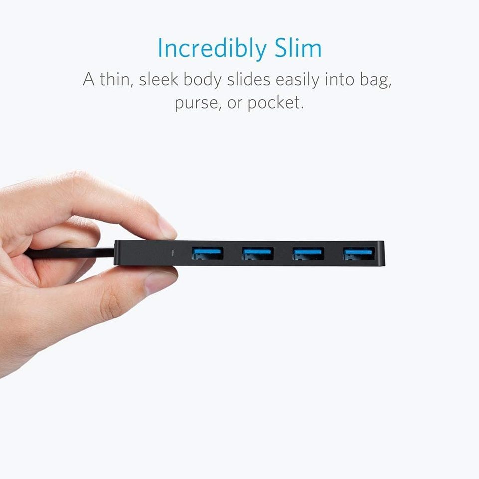 Ultra Slim 4-Port USB 3.0 Data Hub S3