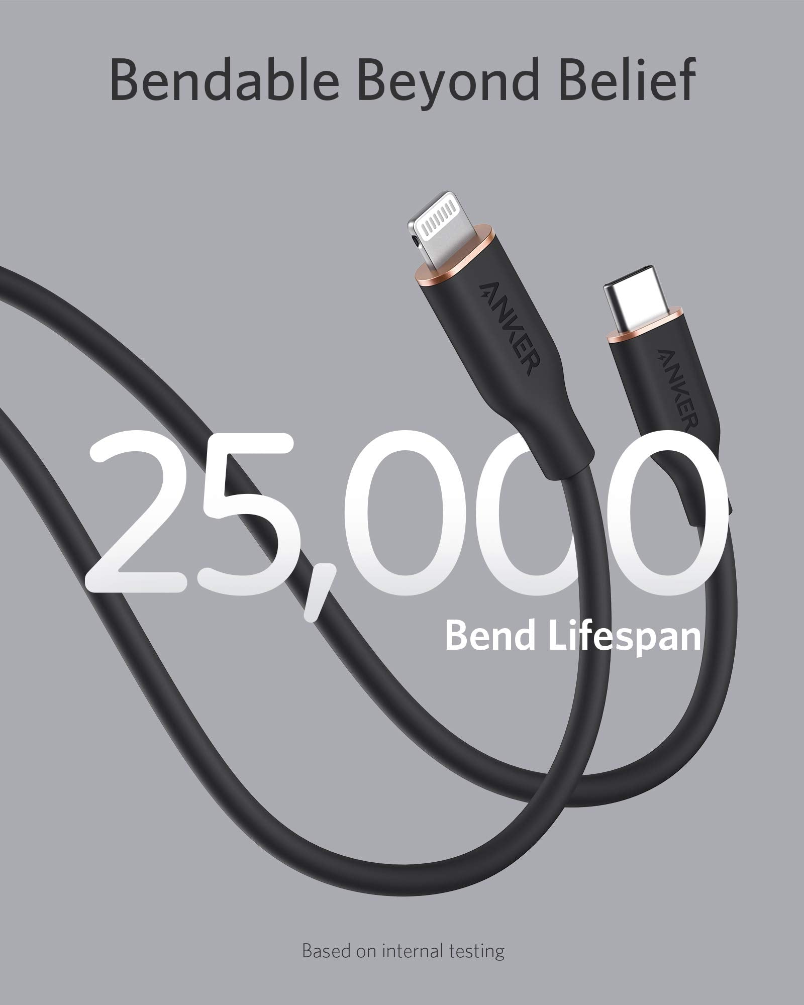 Refurbished 641 USB-C to Lightning Cable (Flow, Silicone) A2
