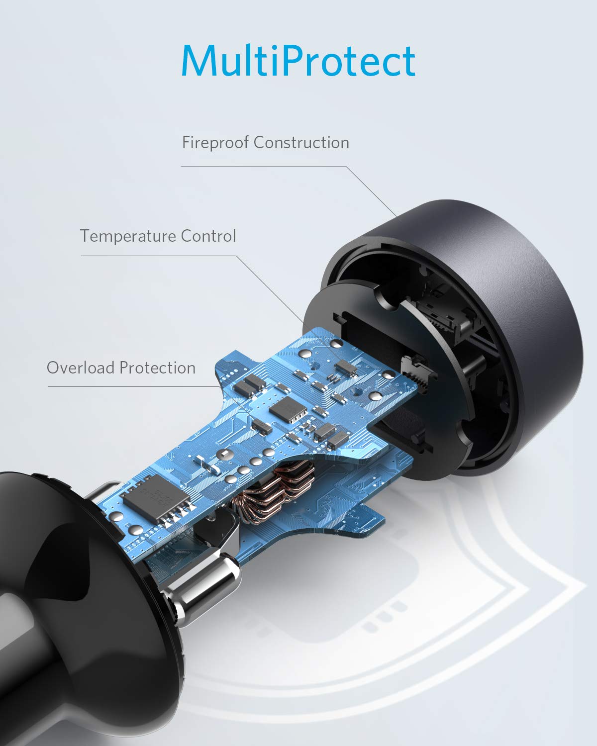 PowerDrive III Duo USB-C Car Charger A9