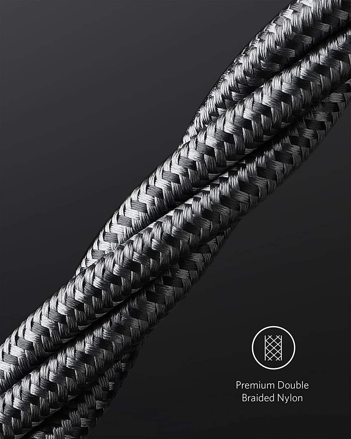 735 Charger (Nano II 65W) and New Nylon USB-C to USB-C 100W Cable (10 ft) X5