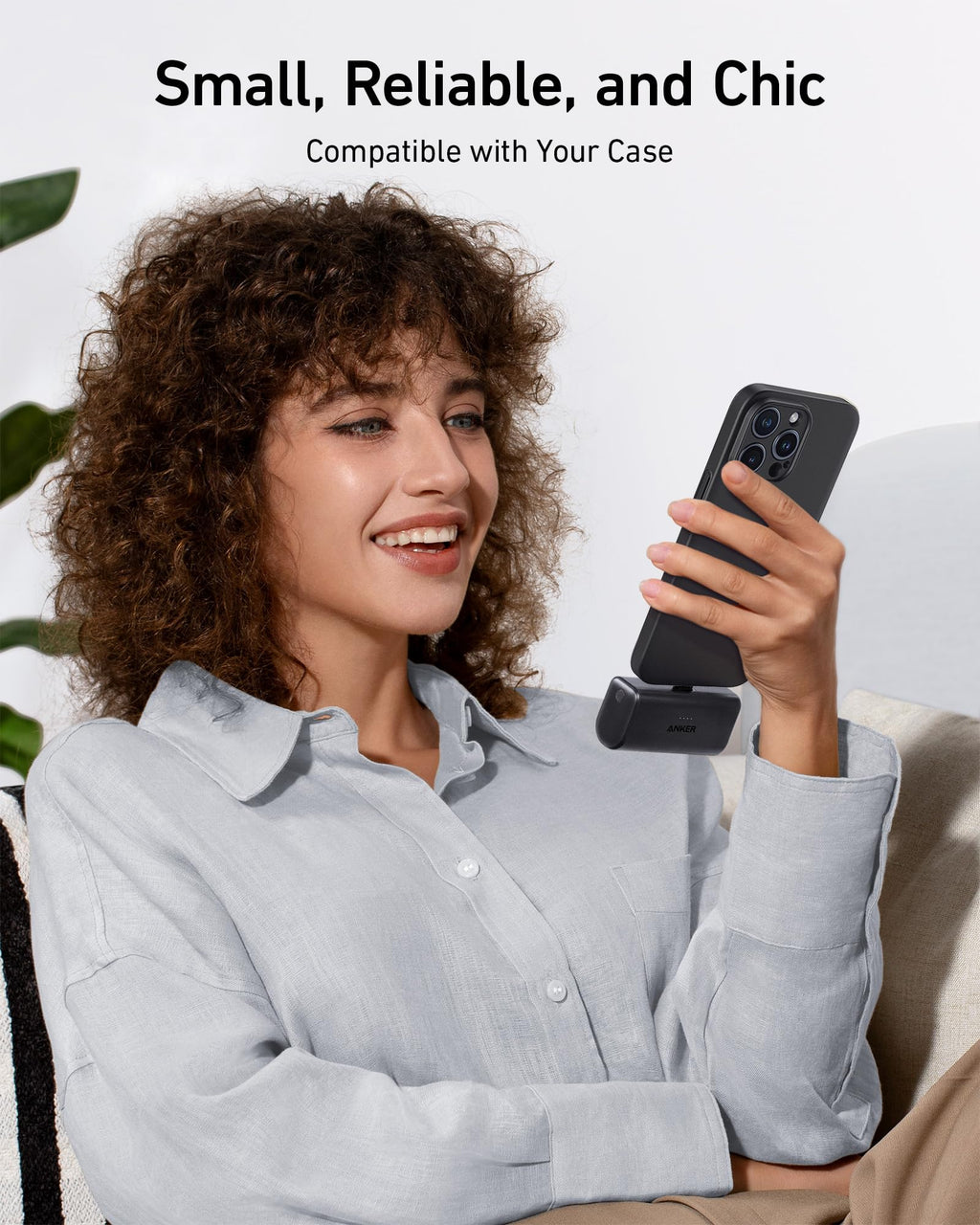 Refurbished Nano Power Bank (22.5W, Built-In USB-C Connector) T3