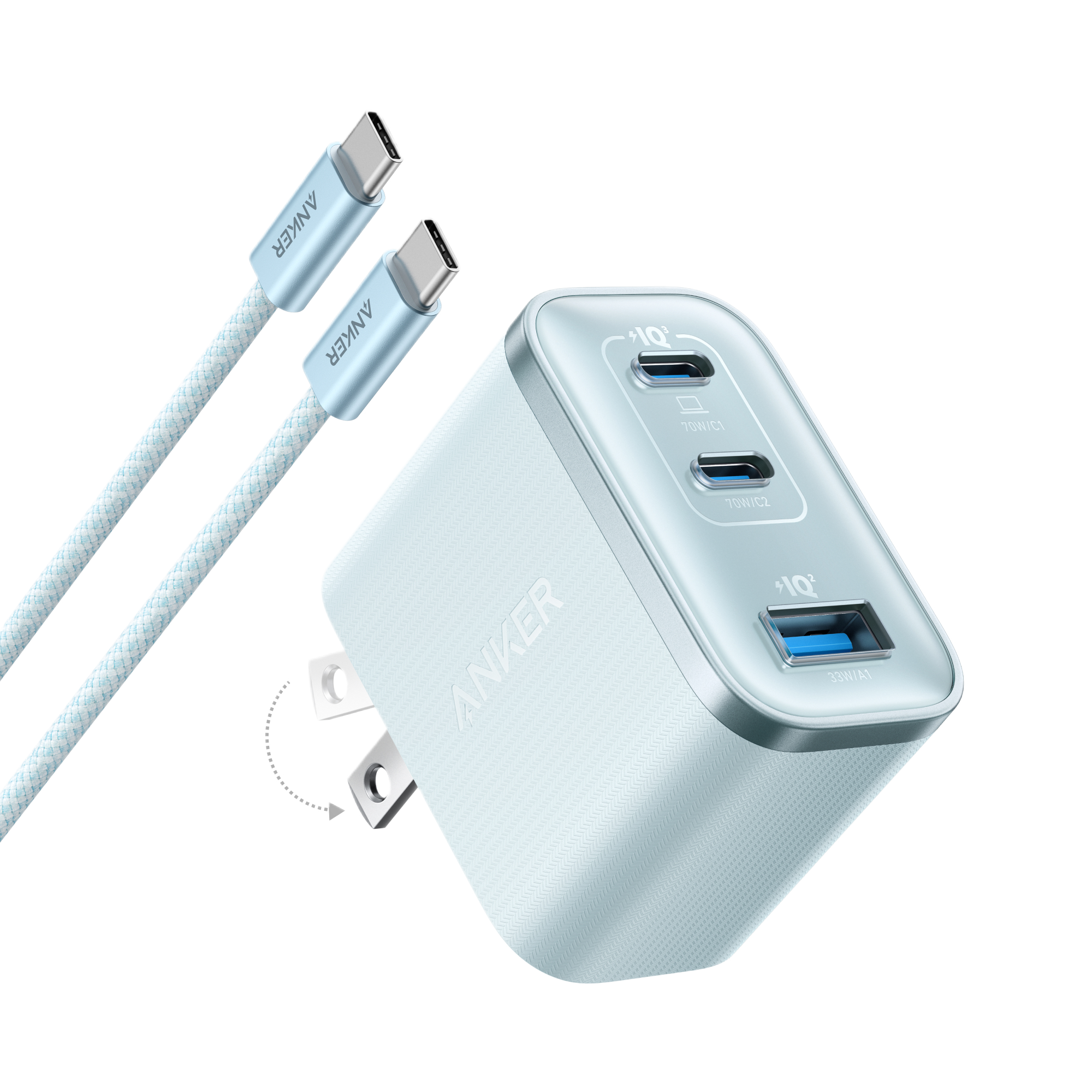 Nano Charger (70W, 3 Ports) J5