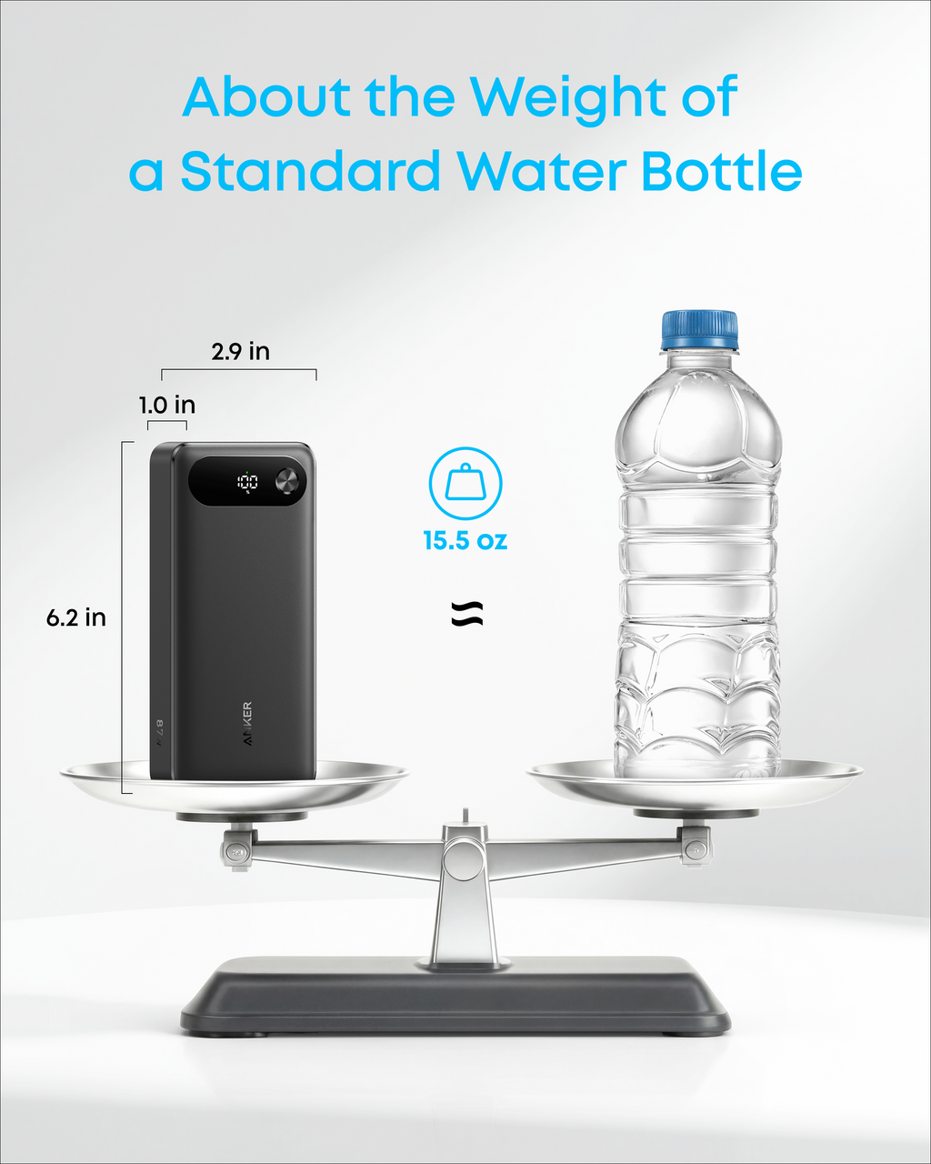 Power Bank (20K, 87W, Built-In USB-C Cable) P1