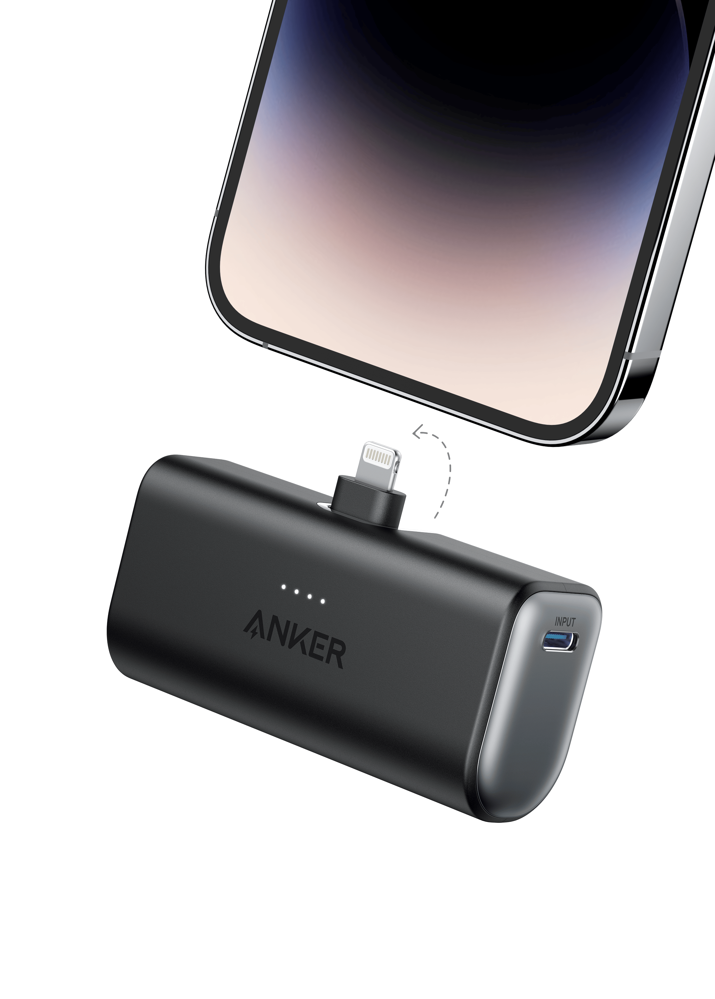 Nano Power Bank (12W, Built-In Lightning Connector) K7