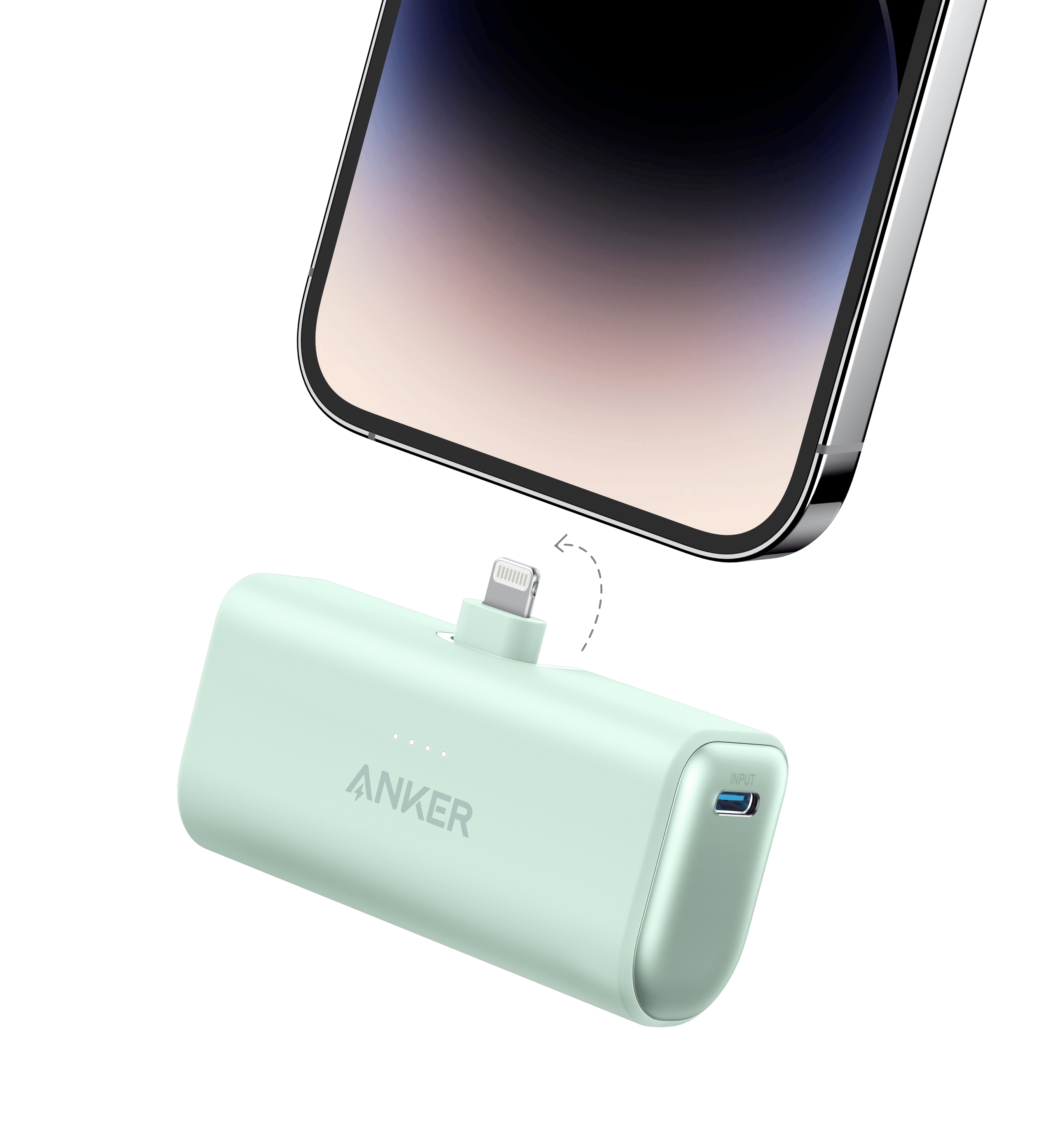 Nano Power Bank (12W, Built-In Lightning Connector)-boa P9