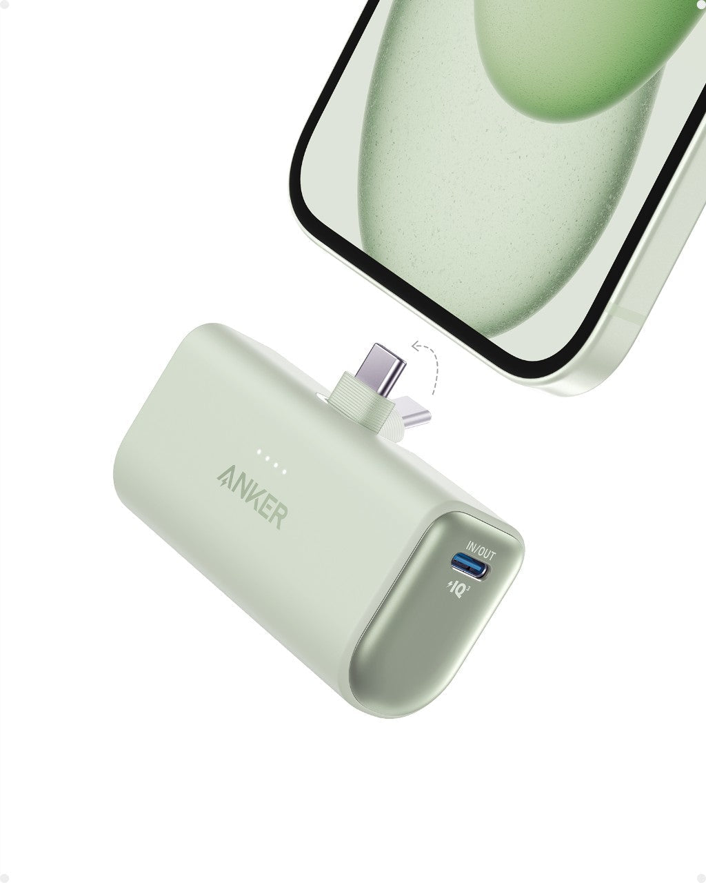 Refurbished Nano Power Bank (22.5W, Built-In USB-C Connector) W8