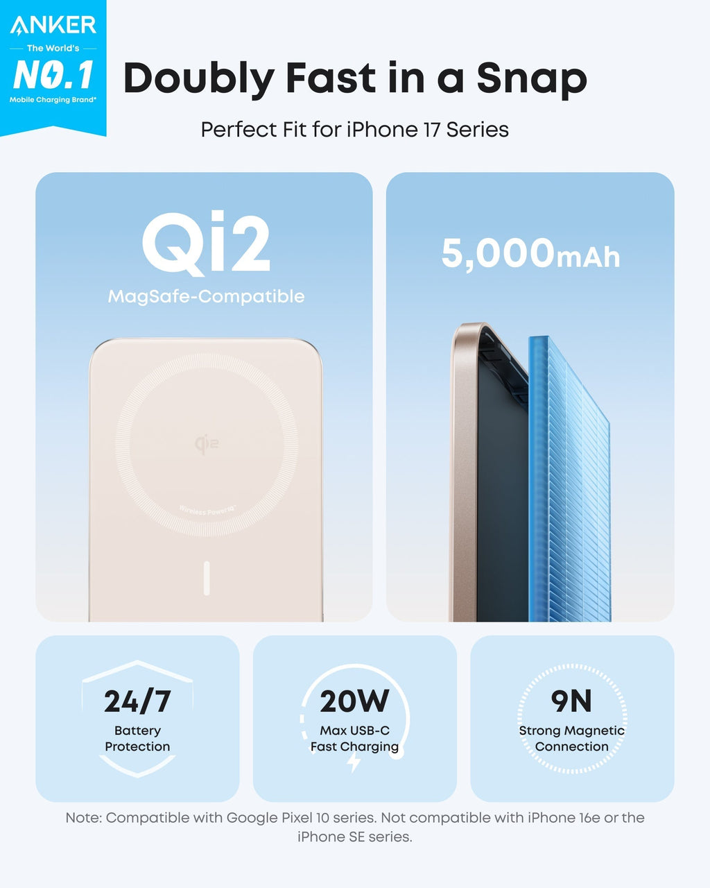 Nano Power Bank (5K, MagGo, Slim) O6