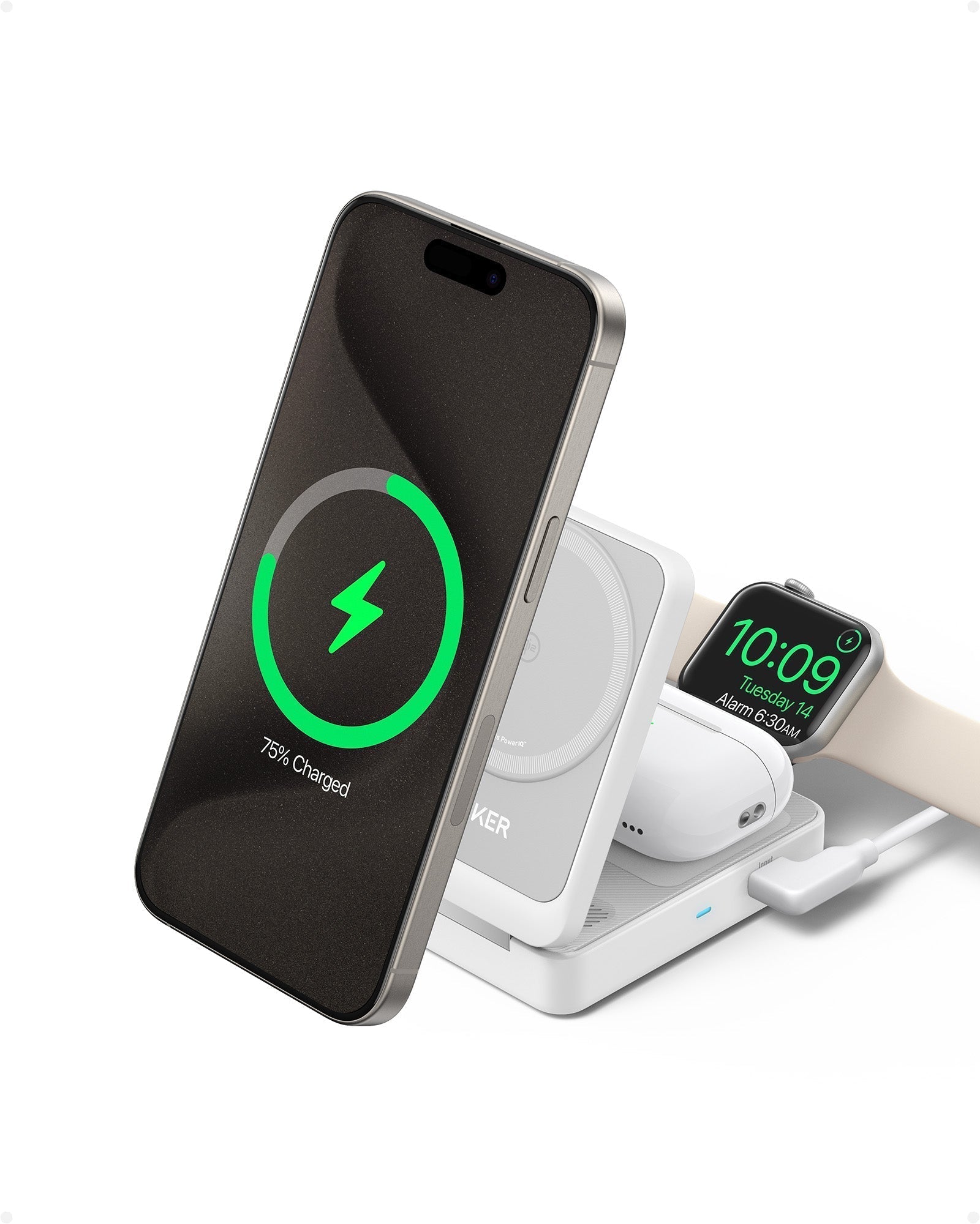 Refurbished MagGo Wireless Charging Station (Foldable 3-in-1) X2