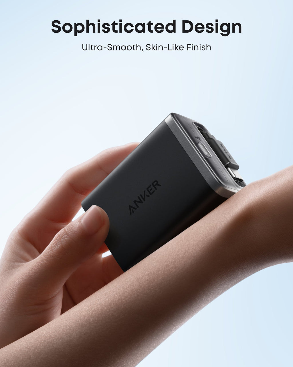 Nano Charger (35W, Built-In Retractable USB-C Cable) F0