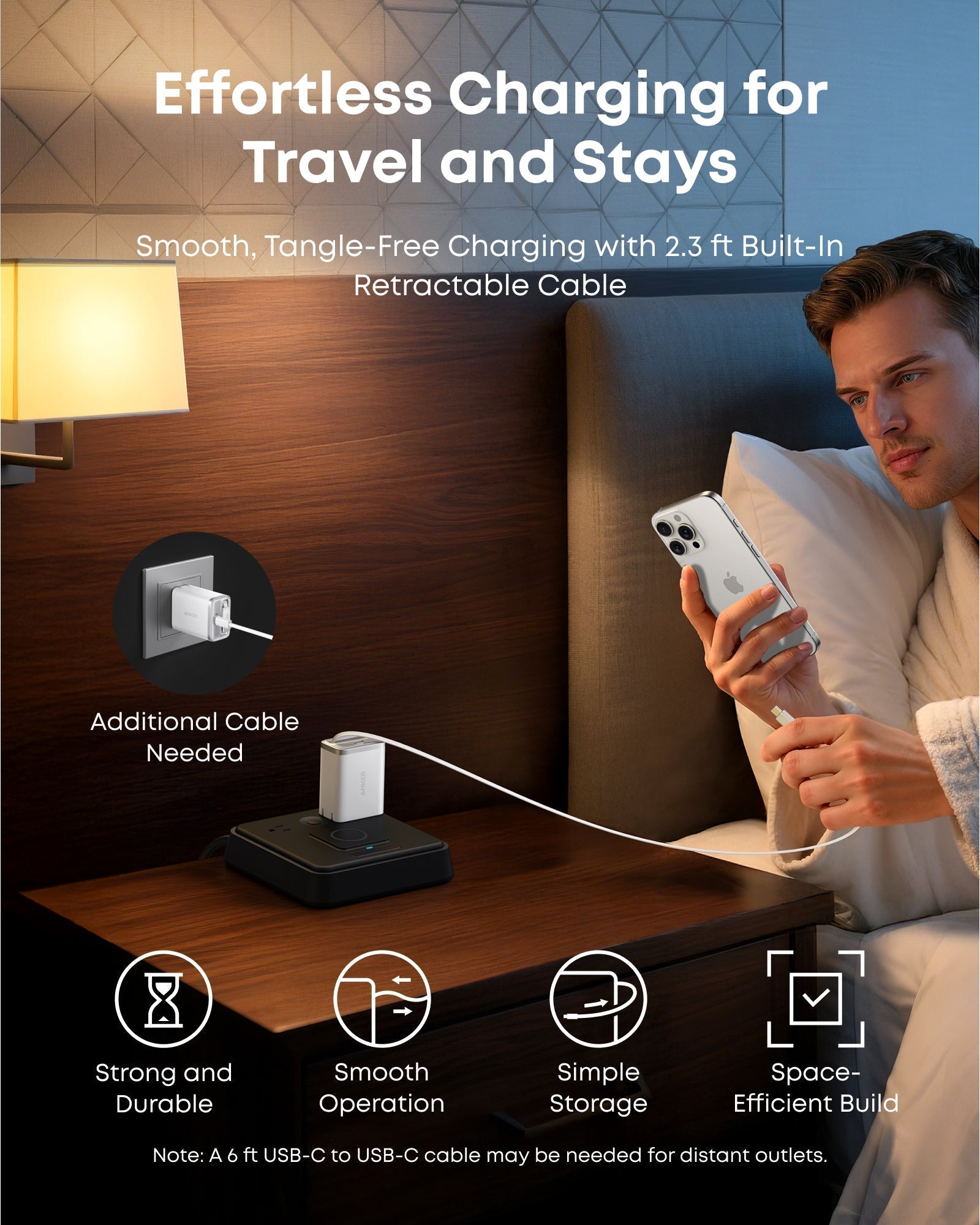 Nano Charger (35W, Built-In Retractable USB-C Cable) —2- Pack Z2