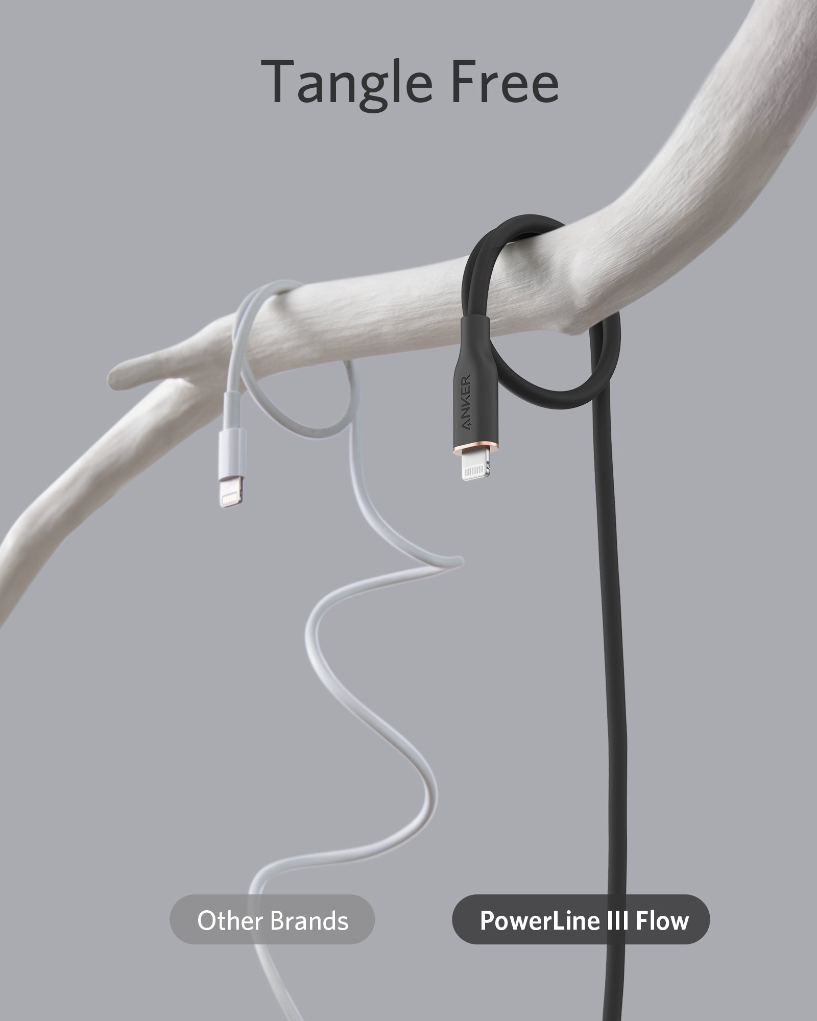 641 USB-C to Lightning Cable (Flow, 3 ft Silicone) Q6