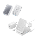 MagGo Wireless Charging Station (Foldable 3-in-1) and Nano Travel Adapter (5-in-1, 20W, 1-Pack) V2